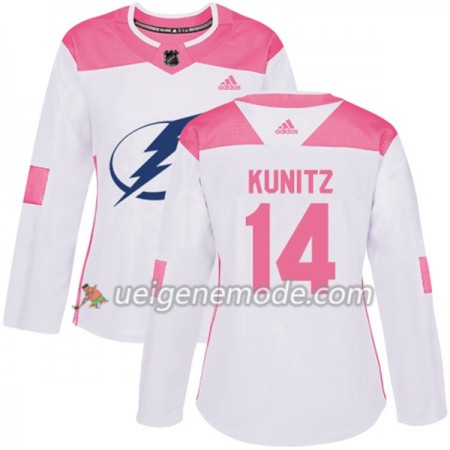 Dame Eishockey Tampa Bay Lightning Trikot Chris Kunitz 14 Adidas 2017-2018 Weiß Pink Fashion Authentic